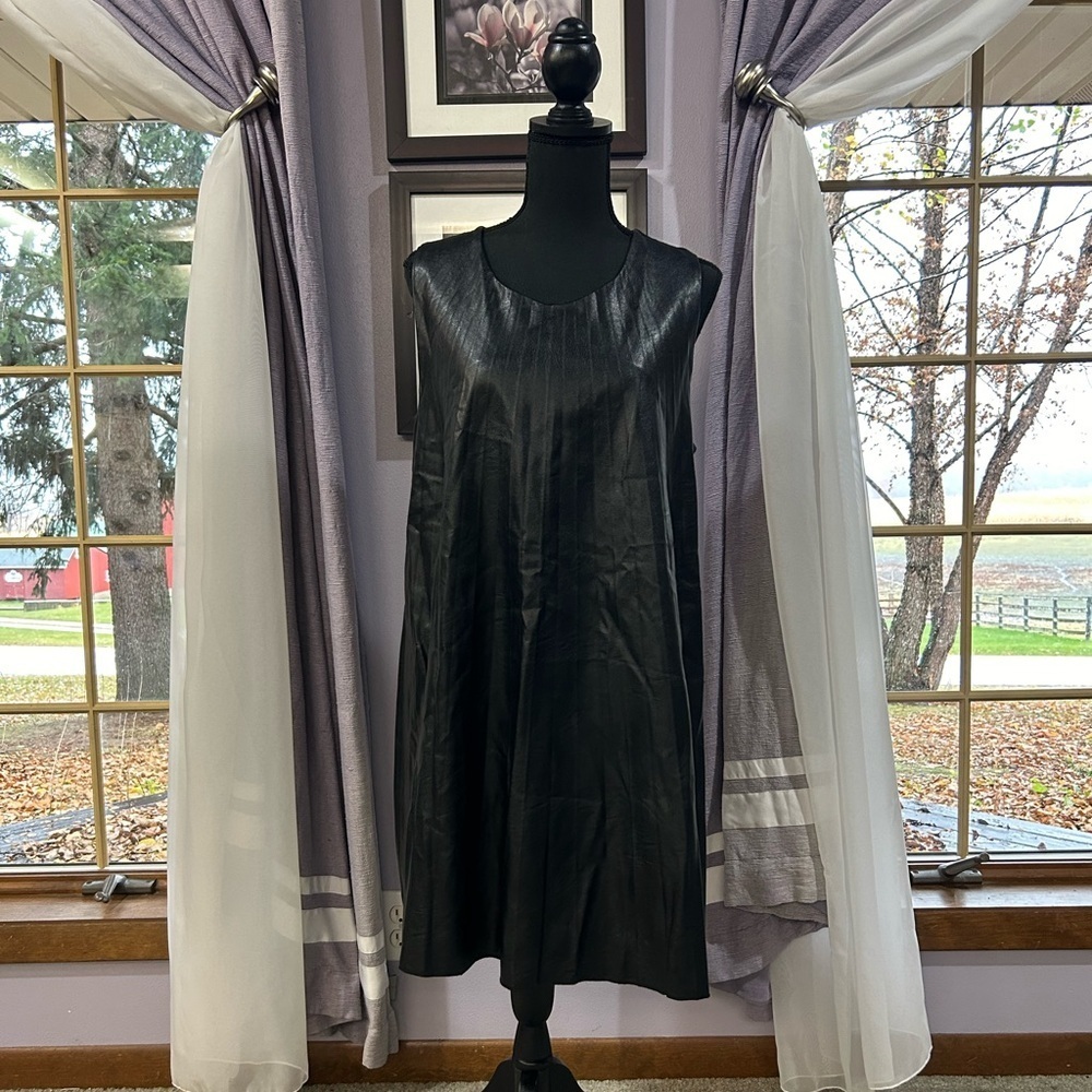Lauren Vidal Leather Dress